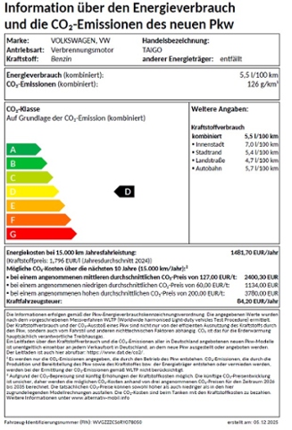 VW Taigo 1.0 TSI OPF Move MATRIX LED+NAVI+ACC+TRAVE,