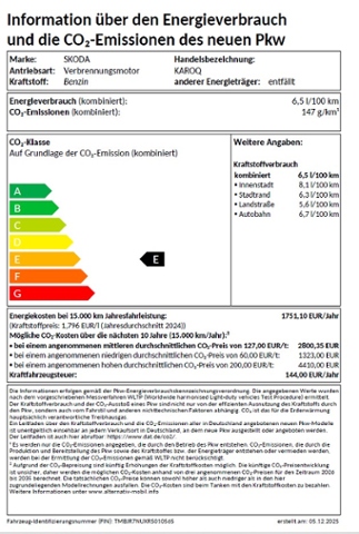 SKODA Karoq 1.5 TSI DSG 'Selection' NAVI+LED LICHT+KAM,